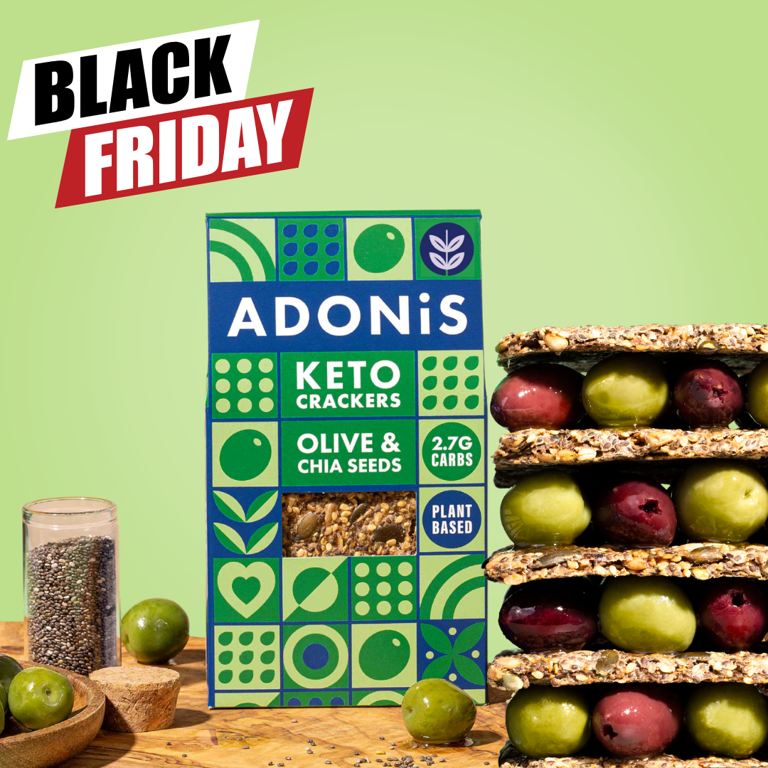 Olive & Chia Seeds Keto Crackers (10x60g)