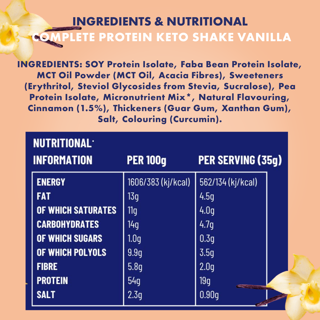 ADONiS Complete Protein Keto Shake - Vanilla